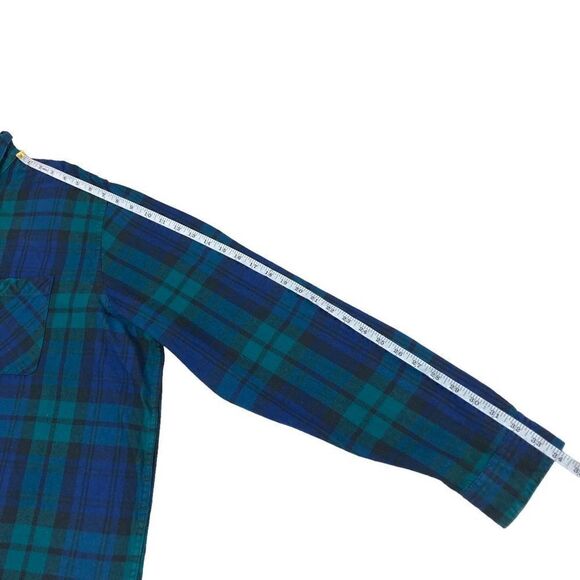 Magellan Shirt Mens Size 3XL Blue Green Plaid Classic Fit Long Sleeve Button Dow - Picture 8 of 8